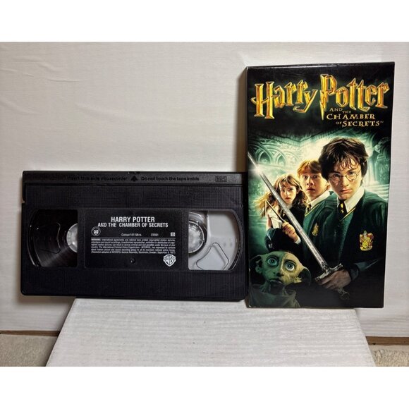 Harry Potter And The Chamber Of Secrets VHS Tape Warner Bros 2002 PG Rating - Picture 4 of 7